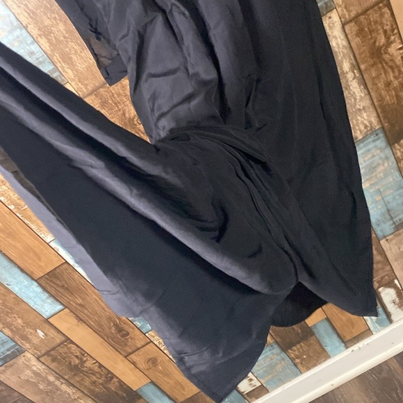 Ba&sh XS black long sleeve ruffle midi dress - Picture 11 of 16